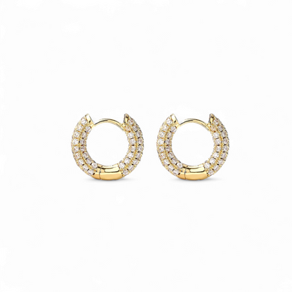 Argollas Chunky Circones Dorado