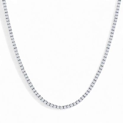 Collar Tennis Moisanitas 2mm Plata 925