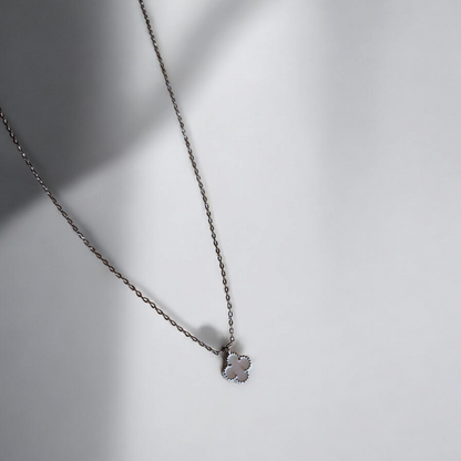 Cadena Sweet Clover Nacar - Plata 925