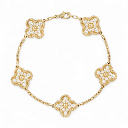 Pulsera Clover Circones Trébol Dorado