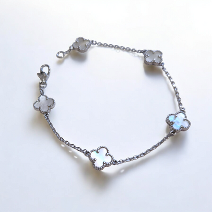 Pulsera Sweet Clover Nacar Plata 925