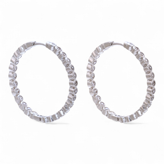 Argollas Circones Bisel Grandes (2 colores)