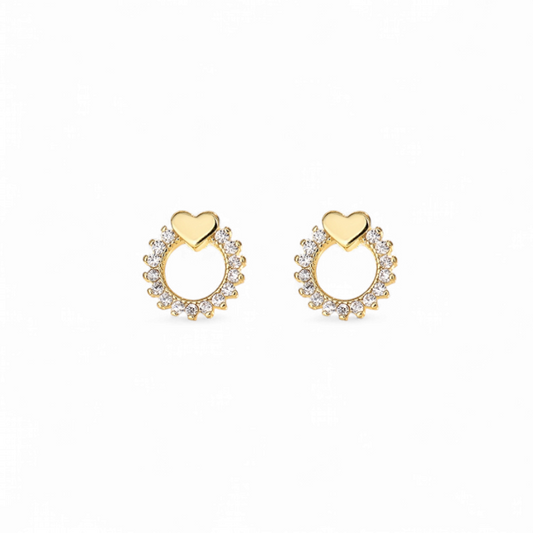 Aros Studs Corazones (2 colores)