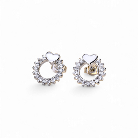 Aros Studs Corazones (2 colores)