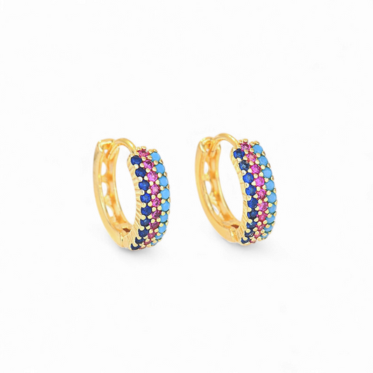 Argollas Multicolor de Circones (2 colores)