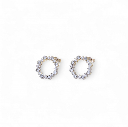 Aros Studs Redondos de Circones (2 colores)