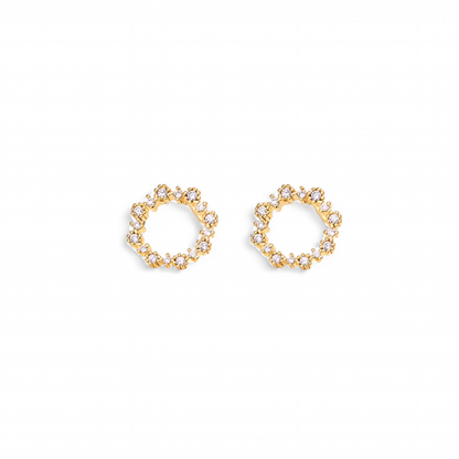 Aros Studs Redondos de Circones (2 colores)