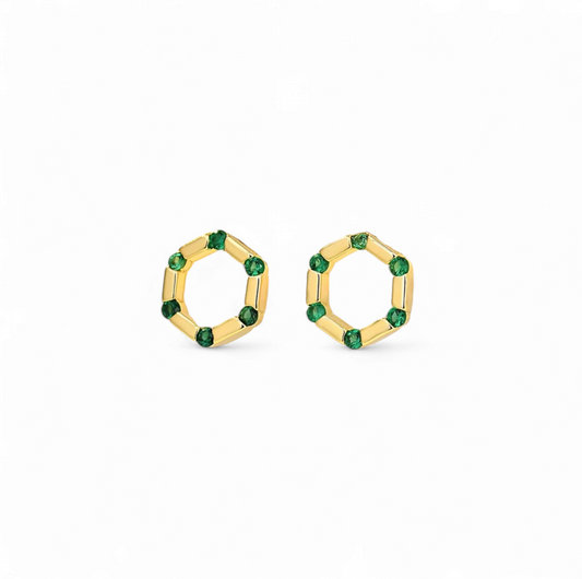 Aros Hexagonales Circones Verde