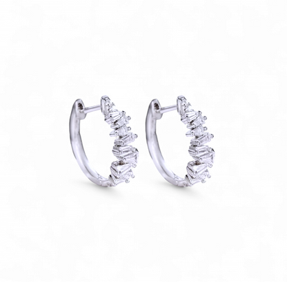 Argollas Circones Baguettes