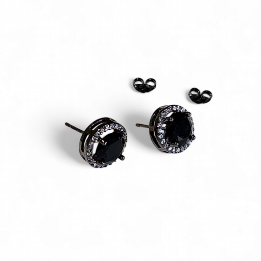 Aro Stud Halo Negro