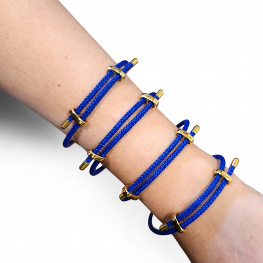 Pulsera Ajustable de Alambre Azul