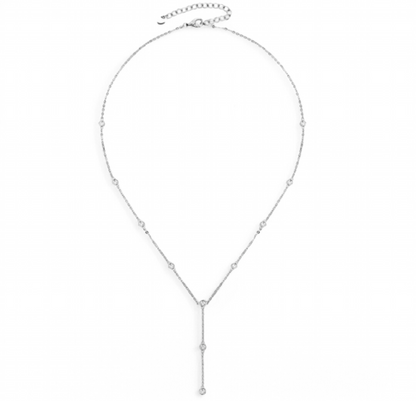 Cadena "Y" Moisanitas Plata 925