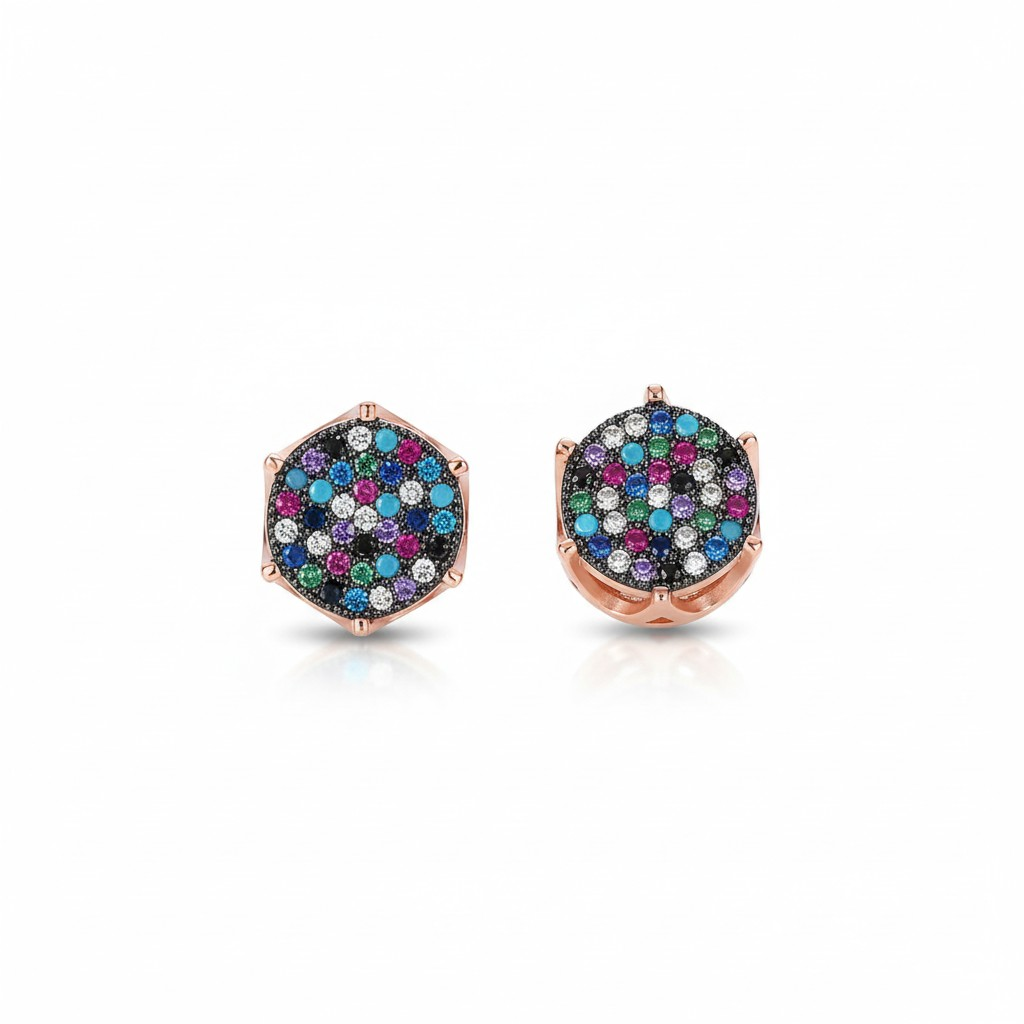 Aros Pegados Rainbow - Baño de Oro
