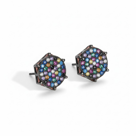 Aros Pegados Rainbow - Baño de Oro