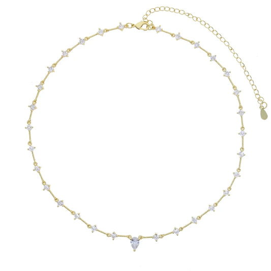 Collar Ajustable Brillante con Circonitas *