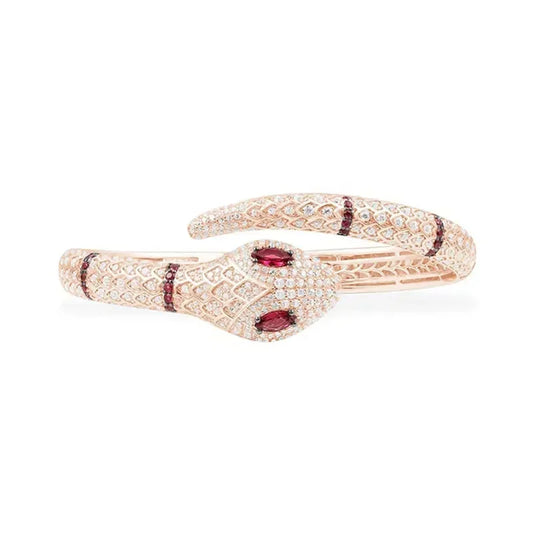 Pulsera Serpiente de Cristal - Plata 925 - 18k
