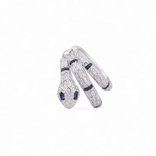 Cuff Serpiente de Cristal - Plata 925