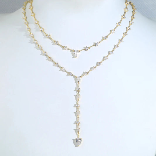 Collar Gota Y Circonitas *