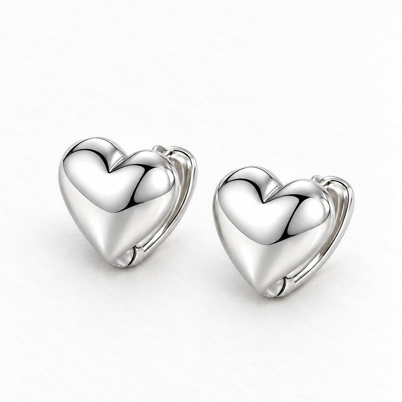 Aros Corazón Liso 11mm
