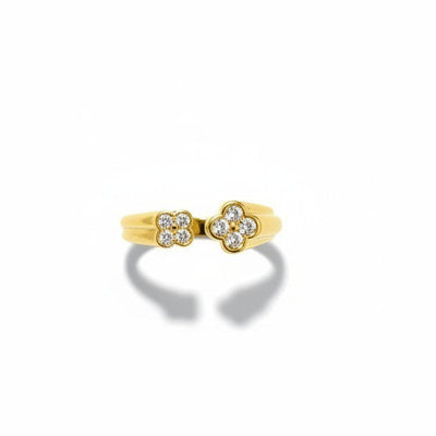 Anillo Abierto Floral