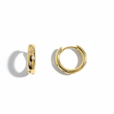 Aros Abrazadera Circones – Baño de Oro 18k