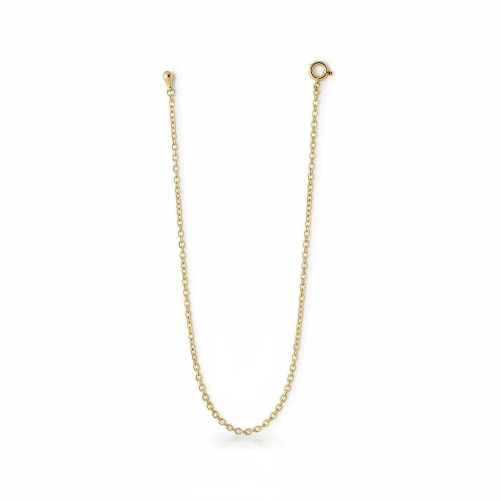 Pulsera Cadena Rolo Fina – Baño de Oro 18k - Ámbar Joyas (foto 2)