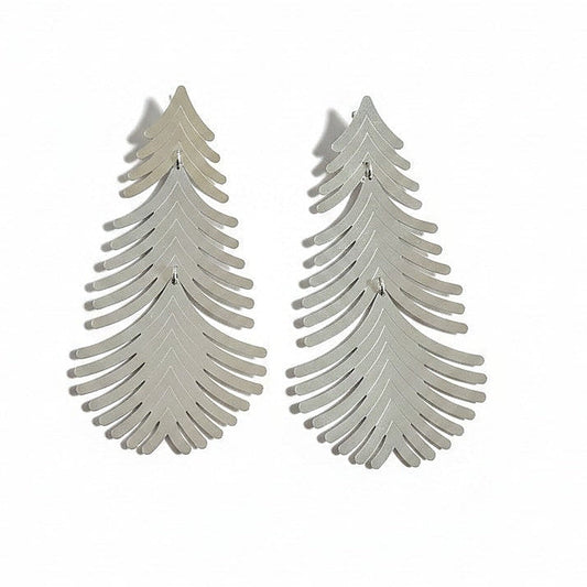 Aros Plumas Calada – Baño de Plata