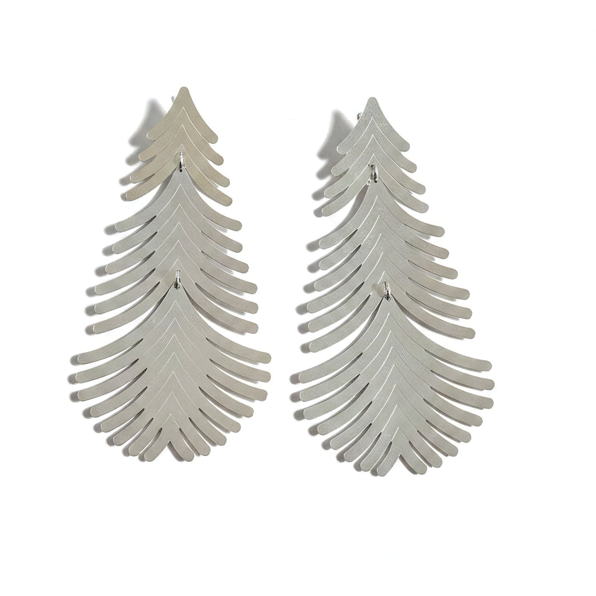 Aros Plumas Calada – Baño de Plata