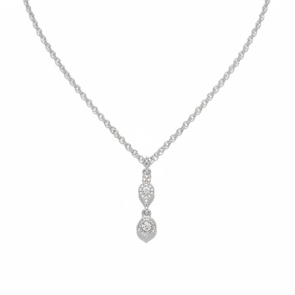 Collar Gota Circones – Baño de Plata - Ámbar Joyas