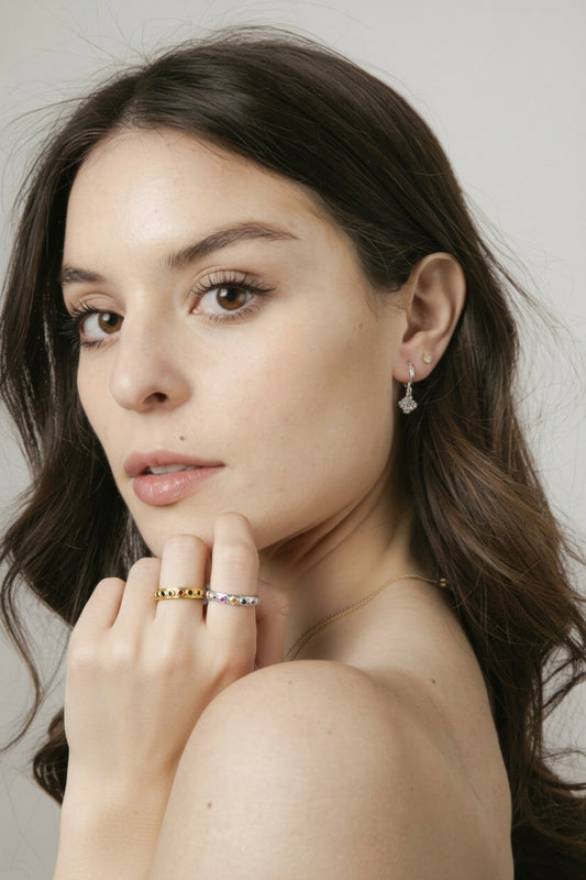 Anillo Ajustable Multicolor · Baño de Oro 18k - Ámbar Joyas (foto 2)