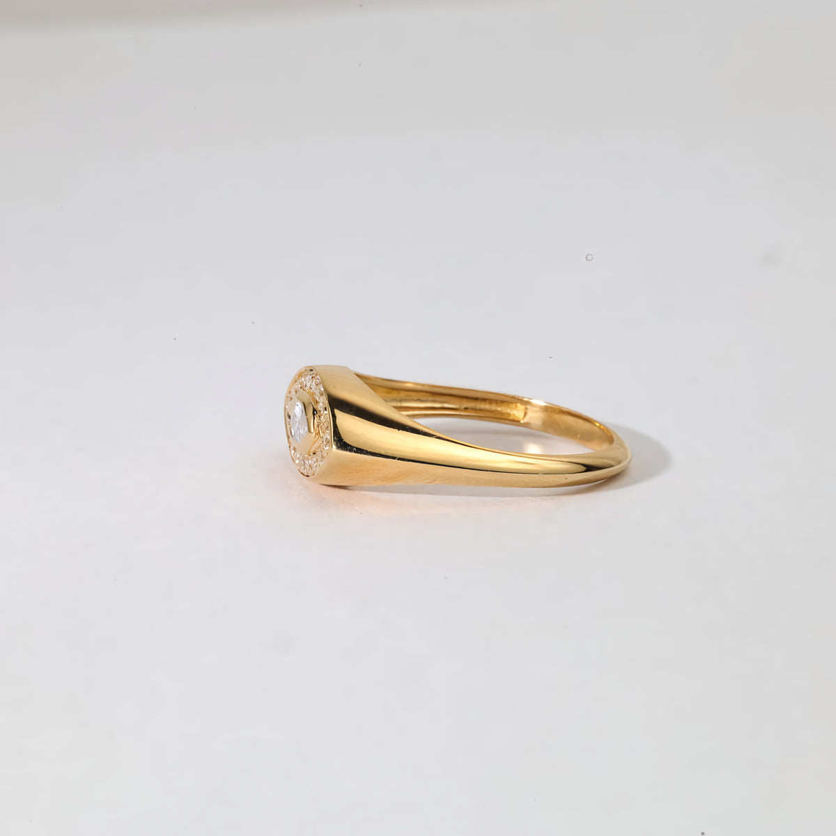 Anillo Ojo Marquise Pavé – Baño de Oro 18k