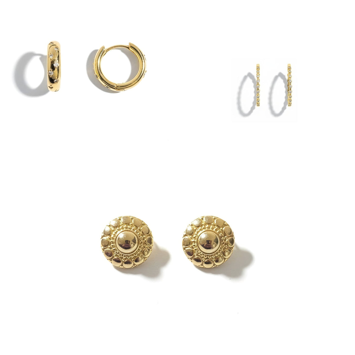 Pack Piercing Dorado: las 3 piezas