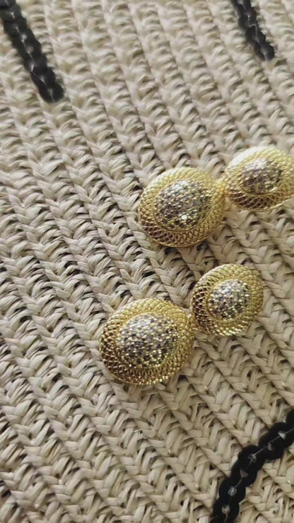 Aros Esferas Radiantes Plateado