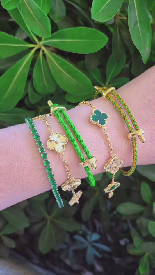 Pulsera Tennis 4mm Verde