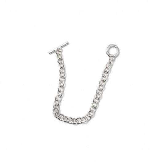 Pulsera Eslabones Dobles con Broche Barra – Baño de Plata