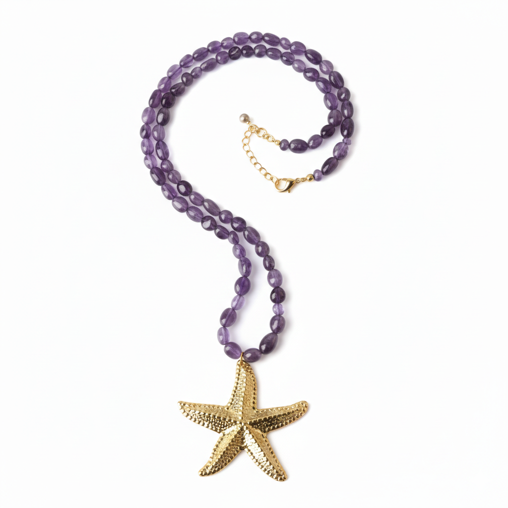 Collar Piedras Naturales - Estrella de Mar