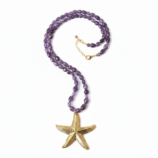 Collar Piedras Naturales - Estrella de Mar