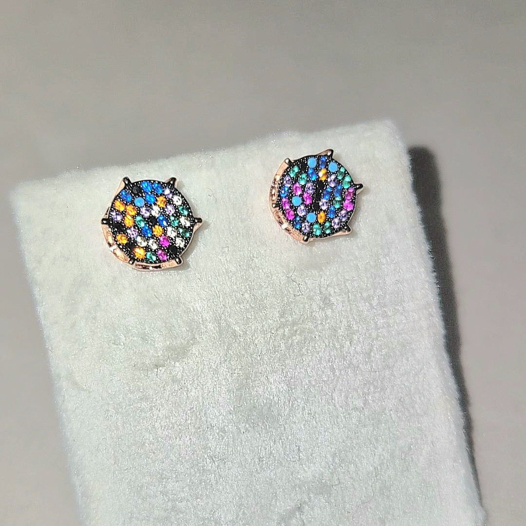Aros Pegados Rainbow - Baño de Oro