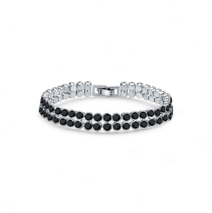Pulsera Tennis Doble Negro - Ámbar Joyas
