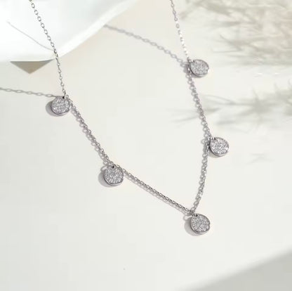Cadena de Circones Plata 925 - Rodio