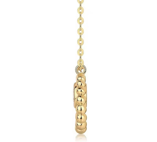 Cadena Halo Moissanita Plata 925