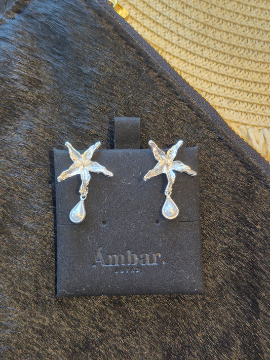 Aros Estrella de Perlas