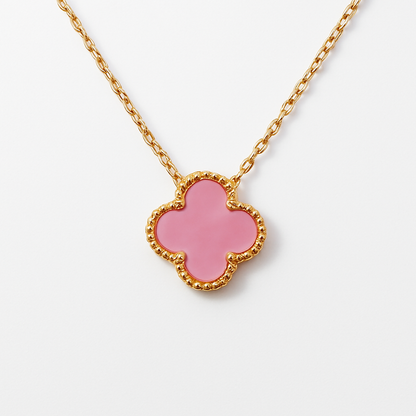 Cadena Clover Nacar Trébol Rosado