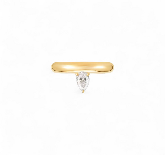 Anillo Gota Minimal - Baňo Oro 18k