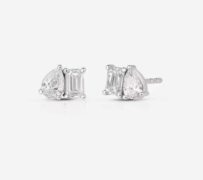 Aros Toi et Moi Plata 925 - Rodio