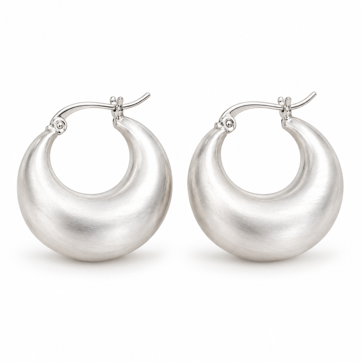 Argollas Gruesas Domo – Baño de Plata