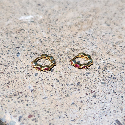 Argollas Marquise Fucsia