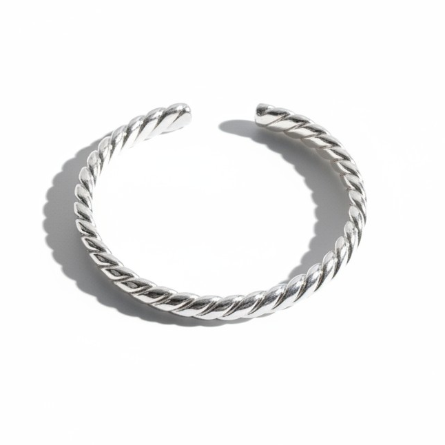 Esclava Twist Ajustable - Baño de Plata