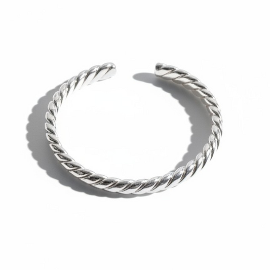 Esclava Twist Ajustable - Baño de Plata