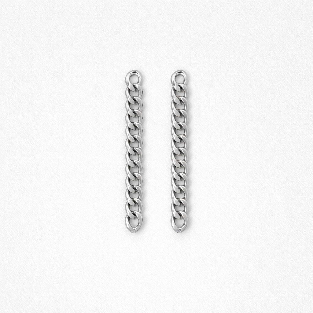 Aros Cadenas Mini - Rodio
